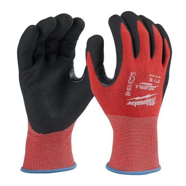 Milwaukee Large Red Nitrile Level 2 Cut Resistant Dipped Work Gloves