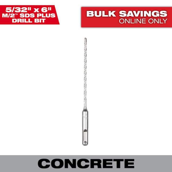 Milwaukee 5/32 in. x 6 in. 2-Cutter SDS-PLUS Carbide Drill Bit