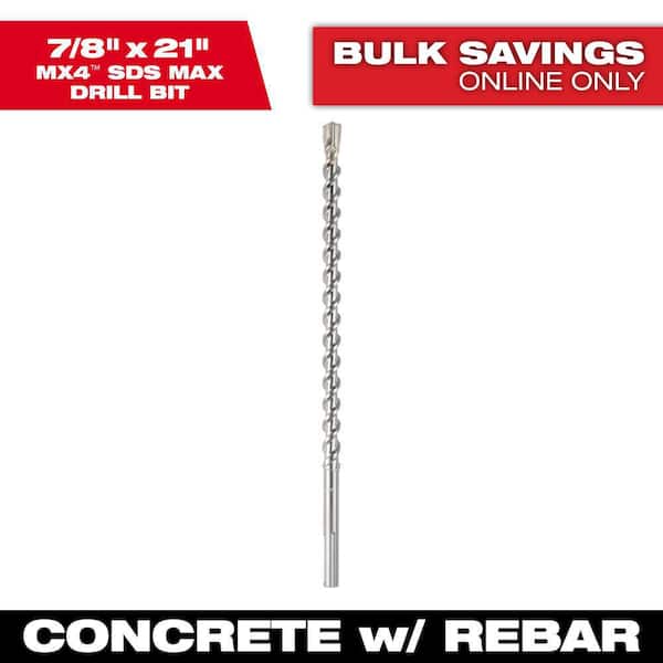 Milwaukee 7/8 in. x 16 in. x 21 in. MX4 4-Cutter SDS-MAX Carbide Drill Bit