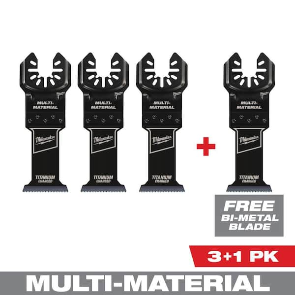 Milwaukee 1-3/8 in. Titanium Multi-Tool Oscillating Blades (4-Pack)