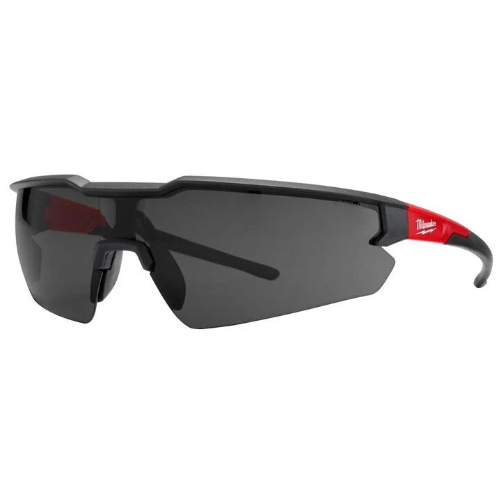Milwaukee Safety Glasses Tinted Lens Black/Red Frame