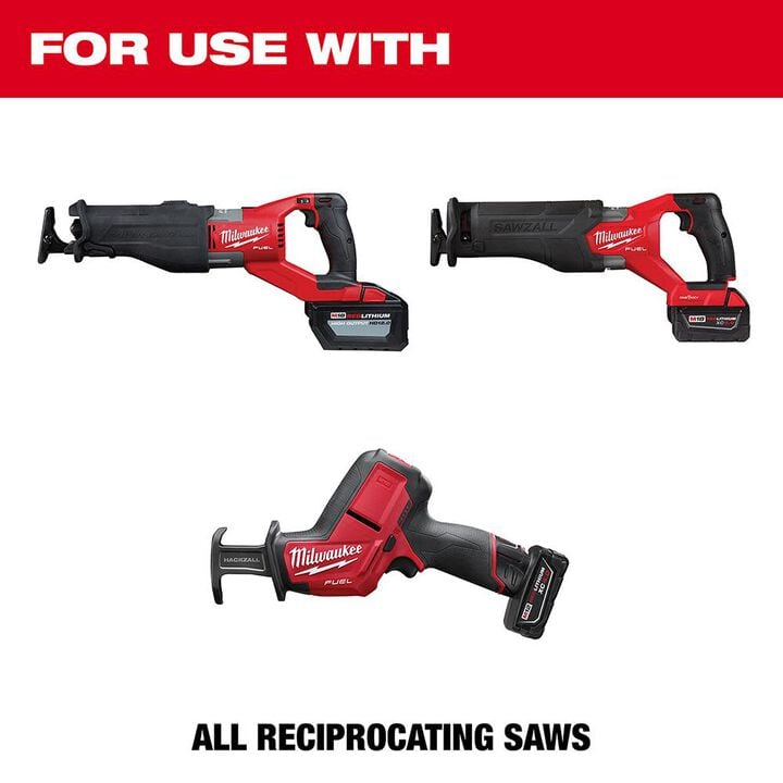 Milwaukee 13-Pc SAWZALL Bi-Metal Reciprocating Saw Blades for Wood & Metal with Nails