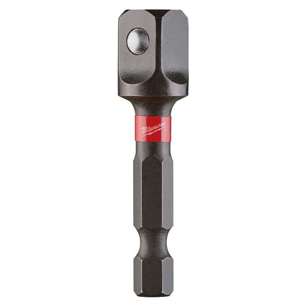 Milwaukee SHOCKWAVE Impact Duty 1/4 in. x 3/8 in. Alloy Steel Square Socket Adapter