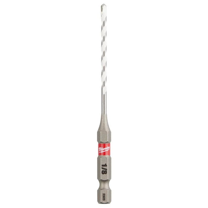 Milwaukee 1/8 in. x 2 in. x 3-1/2 in. SHOCKWAVE Carbide Multi-Material Drill Bit