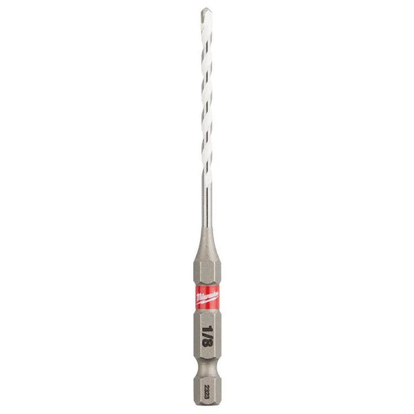 Milwaukee 1/8 in. x 2 in. x 3-1/2 in. SHOCKWAVE Carbide Multi-Material Drill Bit