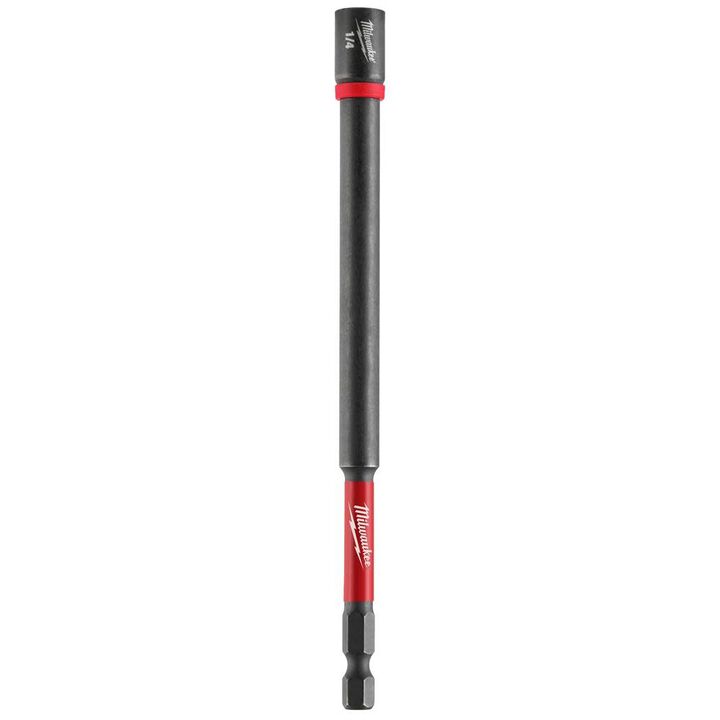 Milwaukee SHOCKWAVE Impact Duty 1/4 in. x 6 in. Alloy Steel Magnetic Nut Driver (1-Pack)