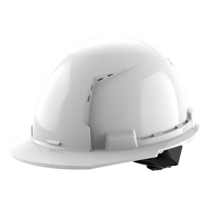 Milwaukee BOLT White Type 1 Class C Front Brim Vented Hard Hat with 4-Point Ratcheting Suspension