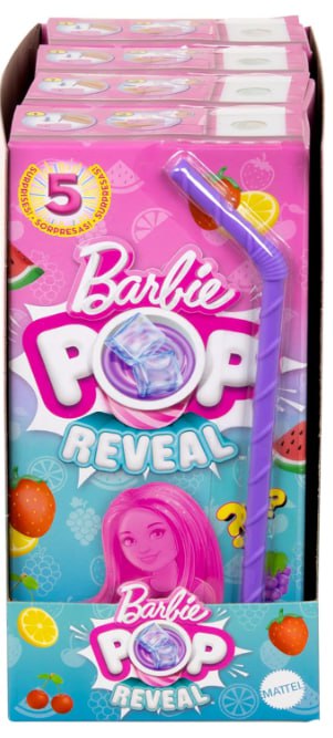 Barbie Pop Reveal Chelsea Small Doll, Fruit Series with 5 Surprises Including Pop-It Pet & Accessories, Features Scent & Color Change (Styles May Vary)